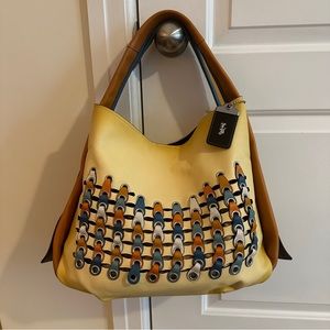 Coach Chain Link Leather Bandit Hobo UNIQUE